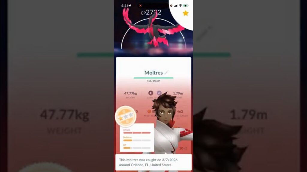 I CAUGHT a Galarian Moltres in Pokemon Go! #shorts #pokemon