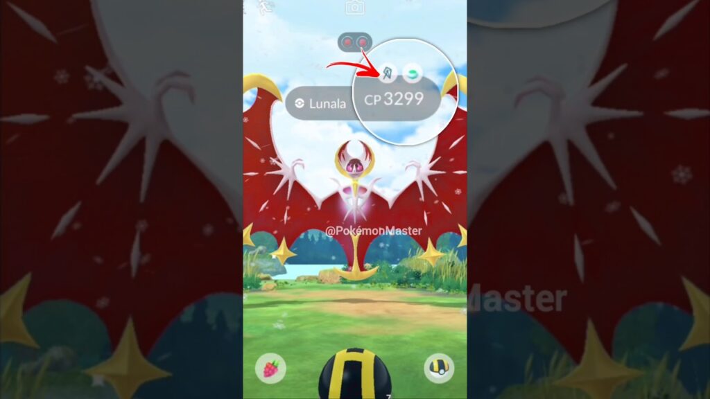 when I caught wild Moon Legendary from daily Incense in Pokemon GO.