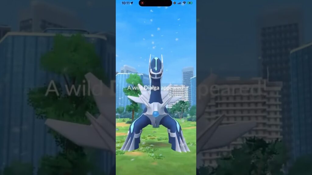 WILD LEGENDARY!!! 3,000+ CP Wild Dialga In Pokemon Go! #shorts #pokemon