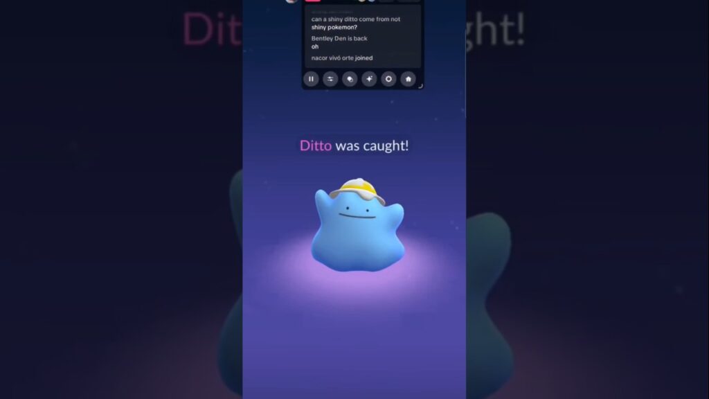 Shiny COSTUME Ditto in Pokemon GO