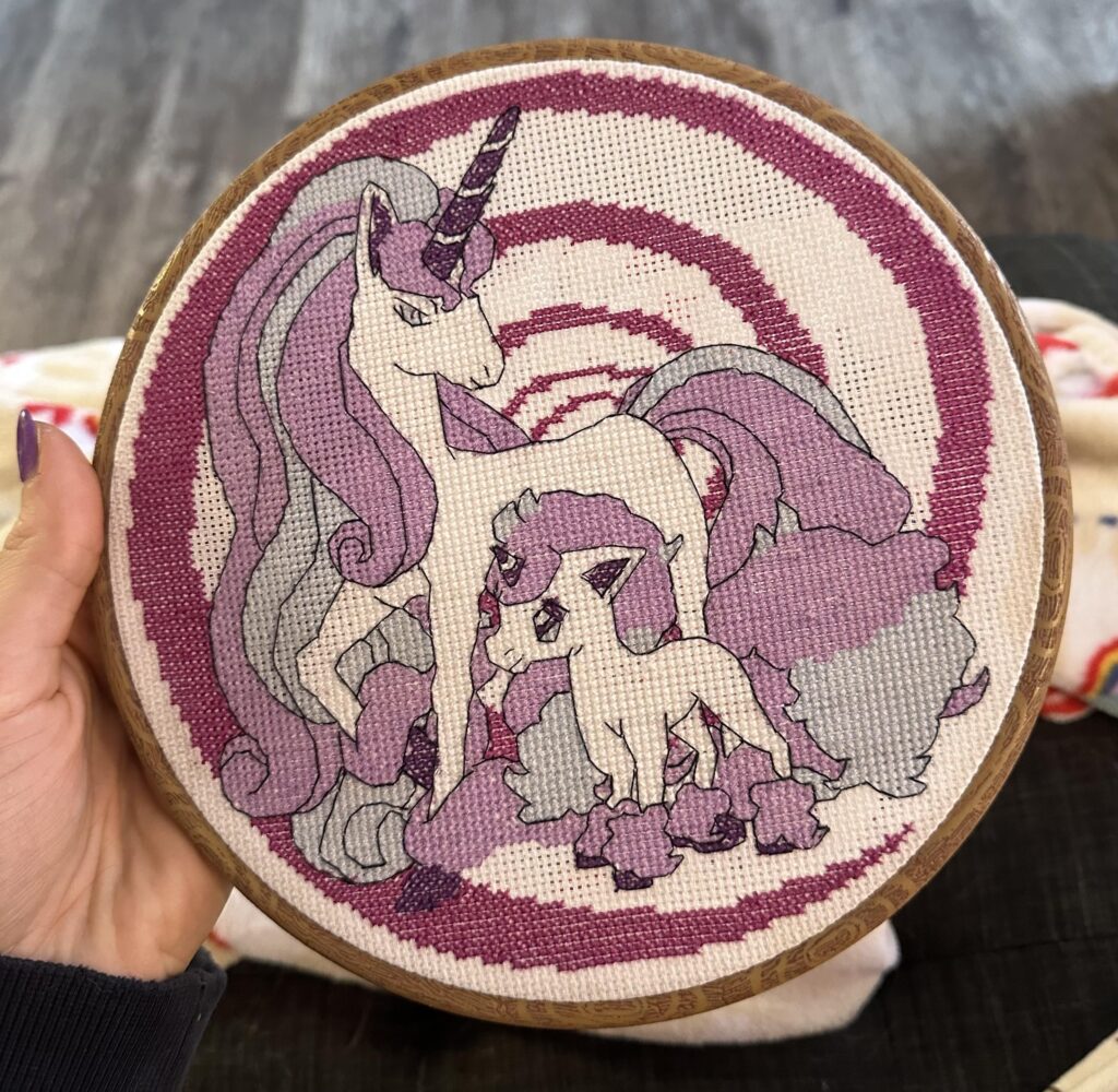 Got a pokemon cross stitch pattern book for Christmas 👍