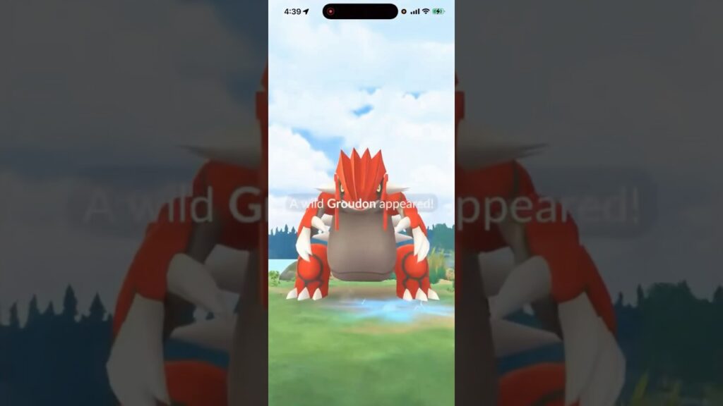 WILD LEGENDARY!!! 3,000+ CP Wild Groudon In Pokemon Go! #shorts #pokemon