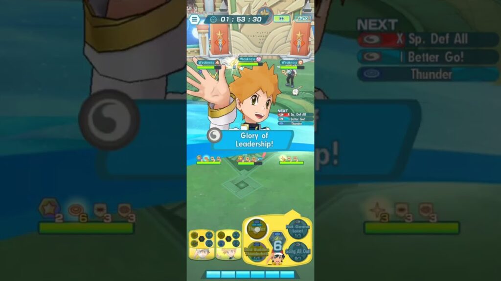 Pokemon Masters EX Electri Grass Challenge 30000 point one round with classic OG Red