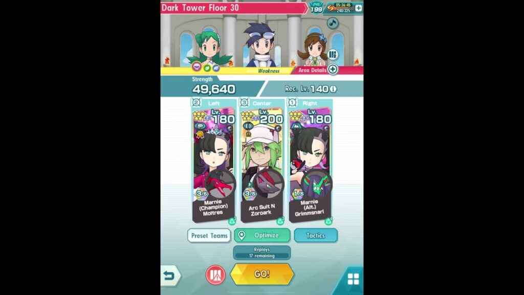 Pokemon Masters EX - Dark Towers Floors 30 (feat. Gym Marnie)
