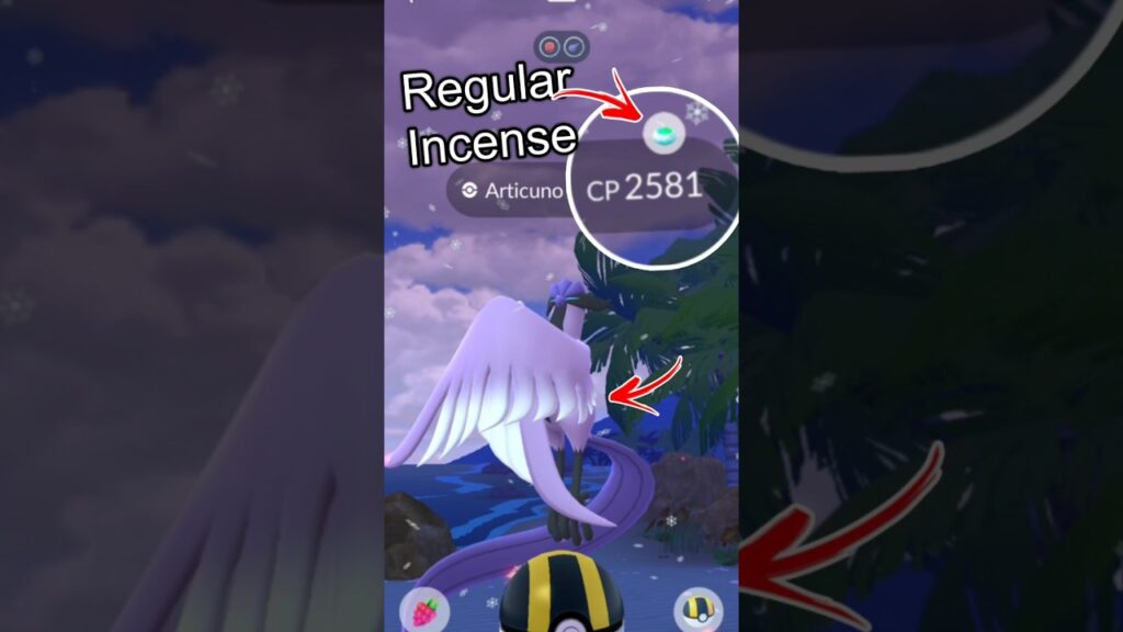 wild Galarian Articuno, but from Regular Incense in Pokemon GO.