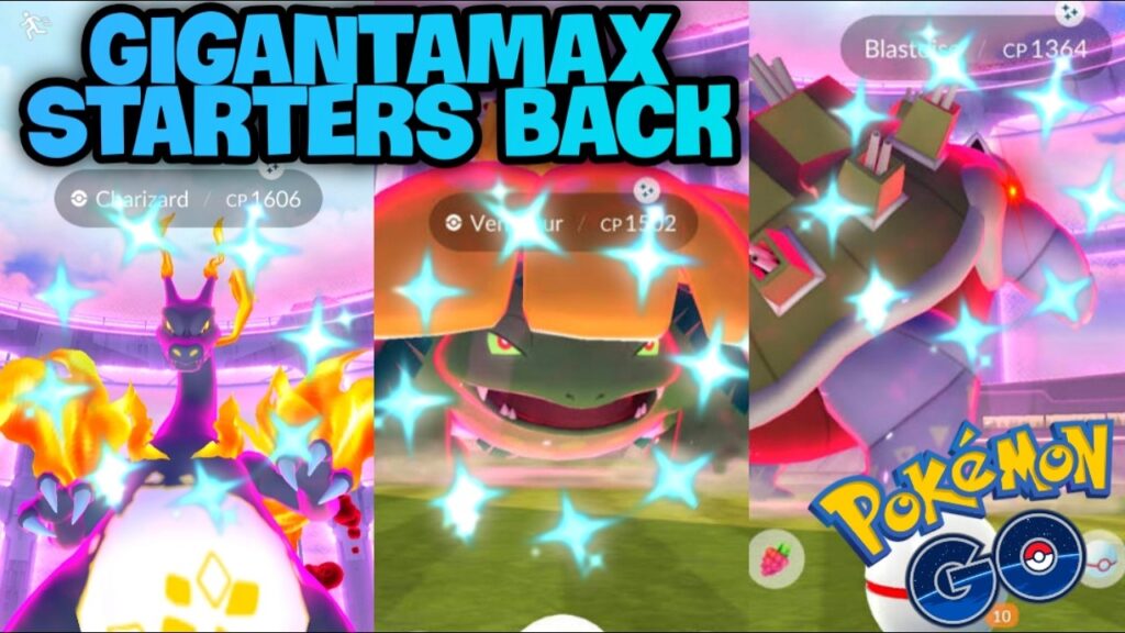 *GIGANTAMAX STARTERS COMING BACK I NEEDED THIS* Pokemon GO news