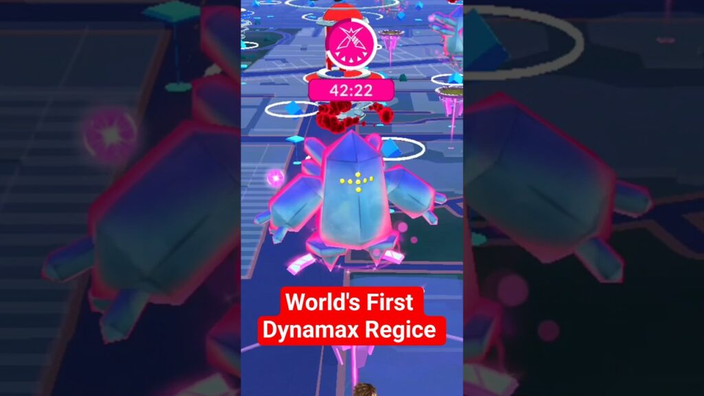 World's first *DYNAMAX REGICE* in pokemon go.