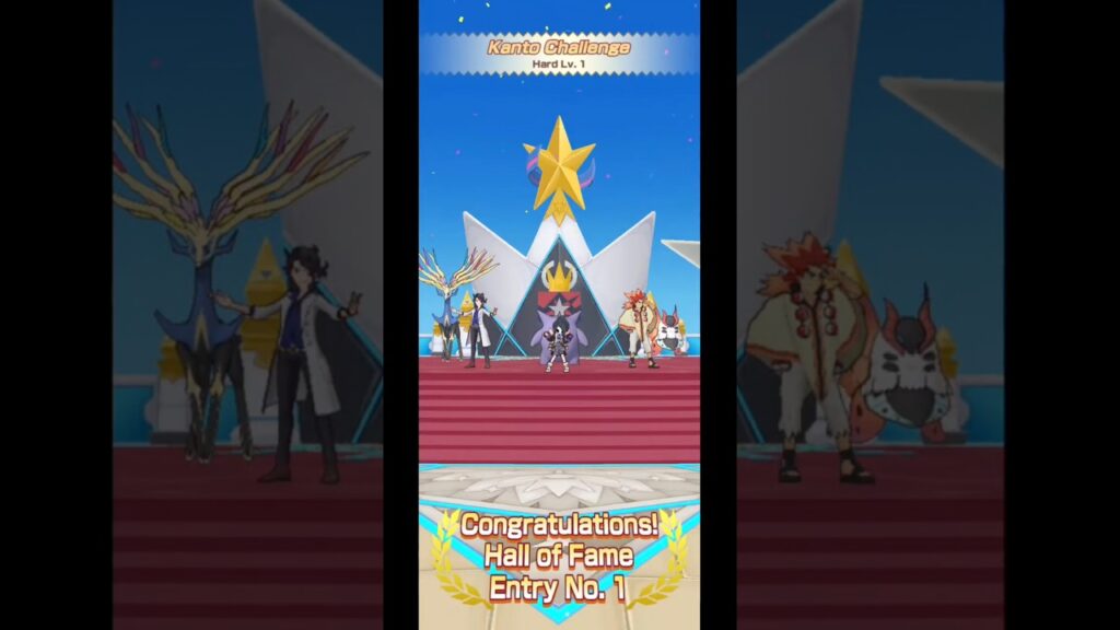 Pertama kali memenangkan Kanto Challenge Hall of Fame pokemon masters EX #4 #pokemonmasters #games