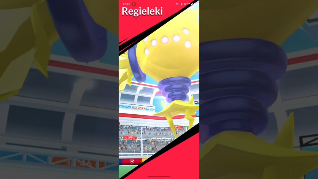 Fight With Legendary Pokemon Regieleki on Raid in Pokemon Go #shiny #shorts #regieleki