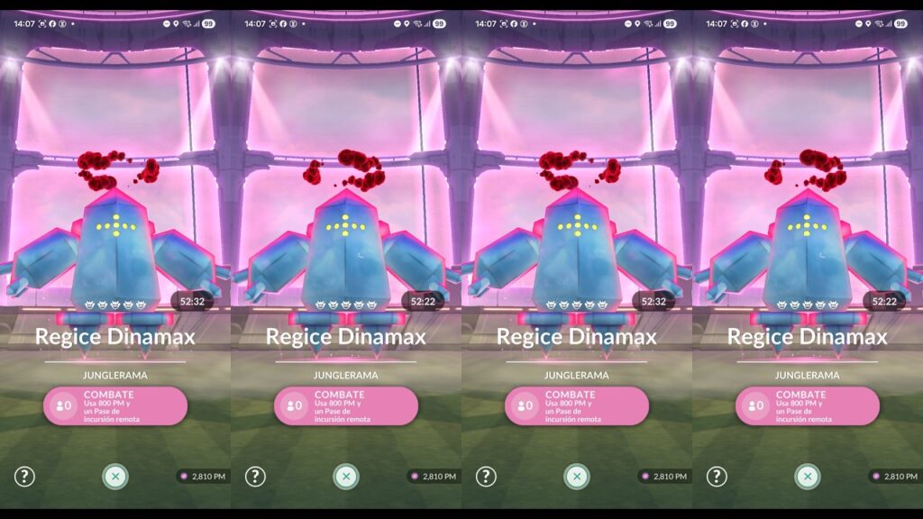 Invitaciones a REGICE DINAMAX combates max incursiones Pokemon GO live Remote raid invites
