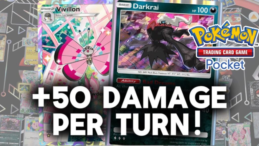 This Darkrai + Vivillon Combo is BRUTAL! - Pokemon Pocket Deck Build