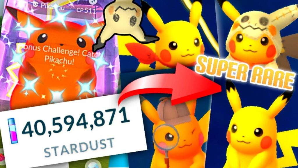 *40 MILLION STARDUST GIGANTAMAX PIKACHU RESULTS & PIKACHU CLEAN UP BEFORE MIMIKYU* Pokemon GO