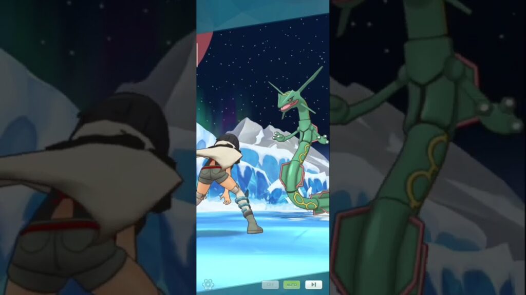 Pokemon Masters Ex - Main Story - Legendary Adventures - Zinnia and Rayquaza  - android - gameplay