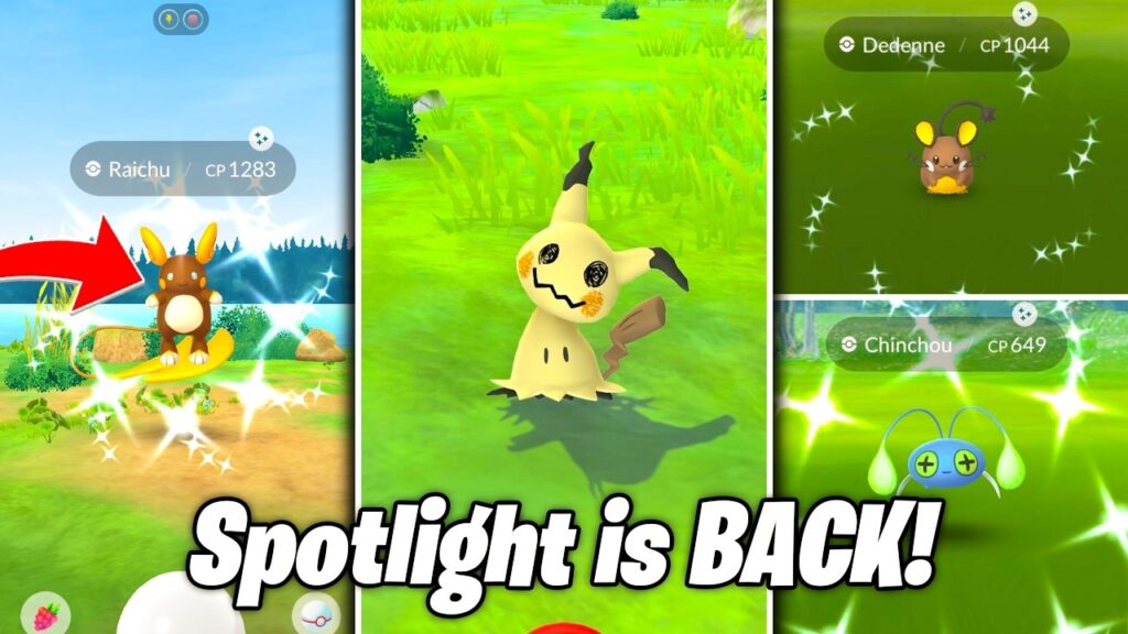 SPOTLIGHT HOURS ARE BACK IN POKEMON GO! Best Chance for SHINY Alolan Raichu / Mimikyu Event Pass