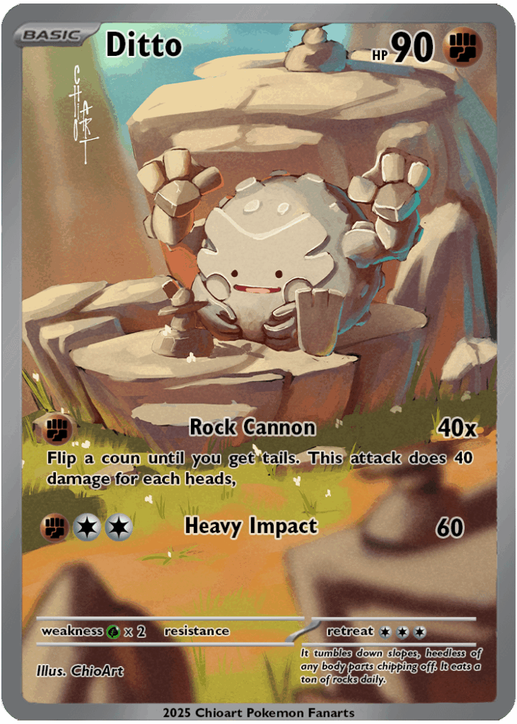Another Ditto Fanmade Card!💜 (OC)