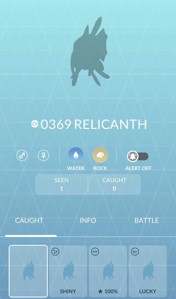 What all of us would give for one more global availability of Relicanth…