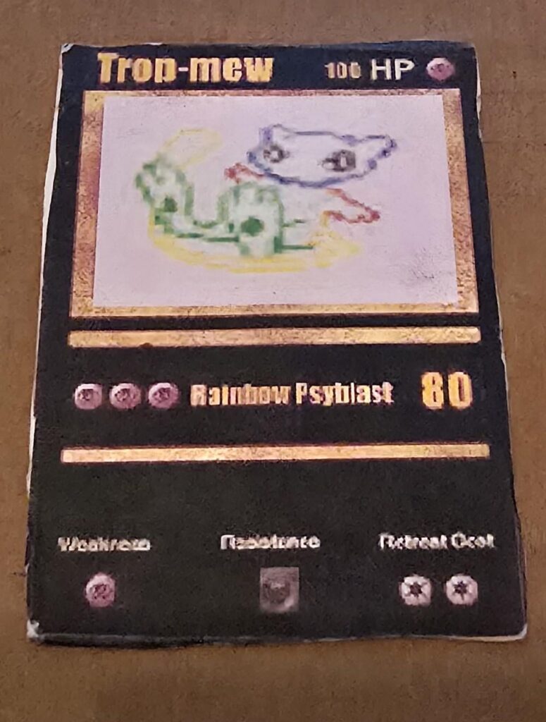 Was going through some old stuff and found a custom card I made myself when I was probably 8-10 years old (I'm 32 now)