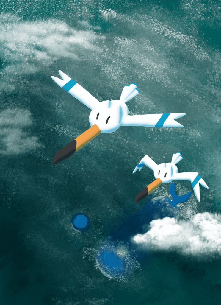 I made a Proxy Illustration for Wingull in the TCG