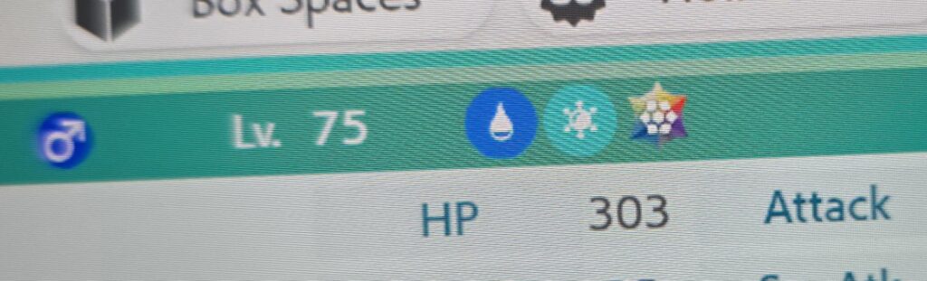 Rainbow marking in Pokémon Home?