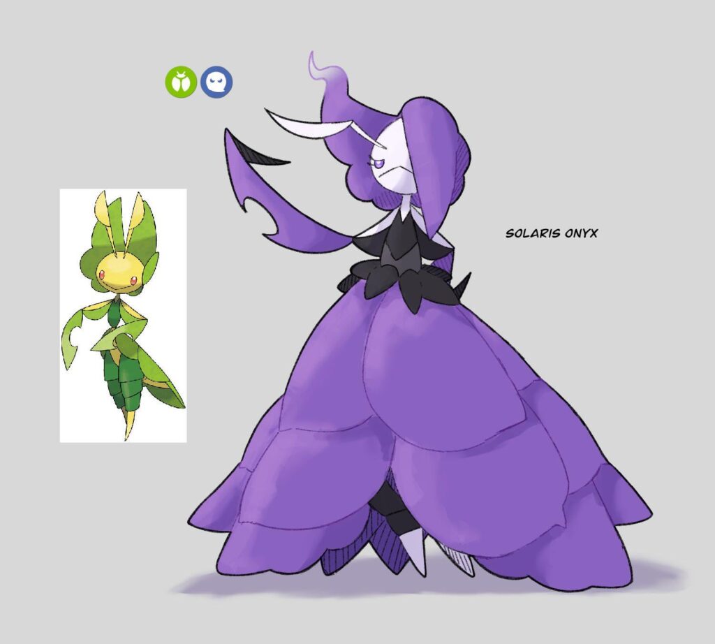 Ghost-Grass Leavanny (by @Solaris_Onyx)