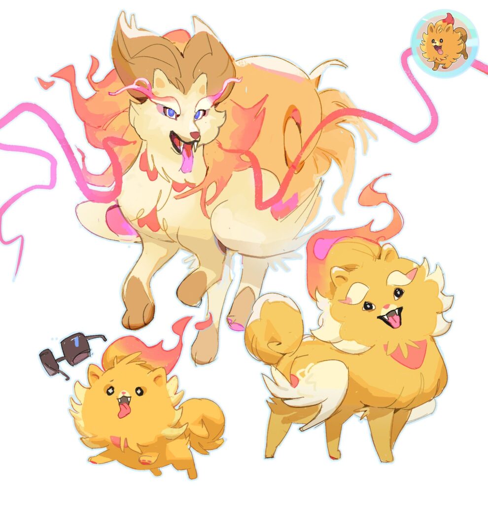 my take on pombom's evolution :D