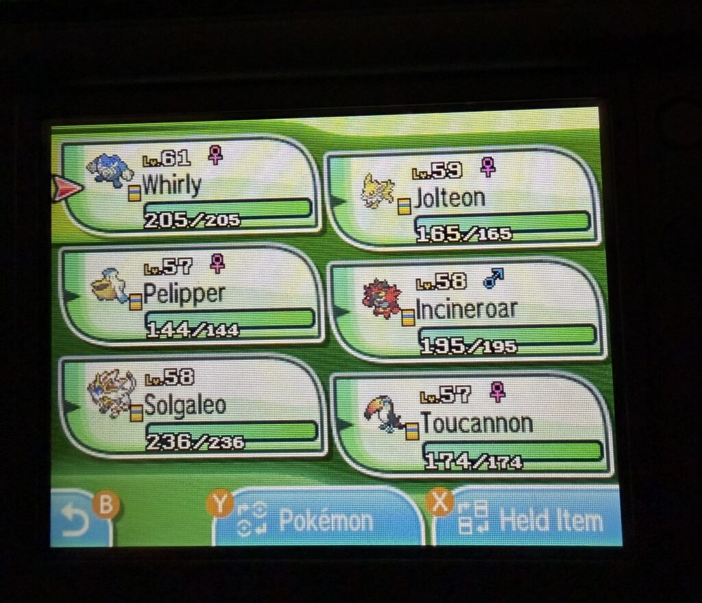 My Hall of Fame for Pokémon Sun