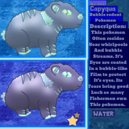 Capyqua-The Water Rodent Pokémon