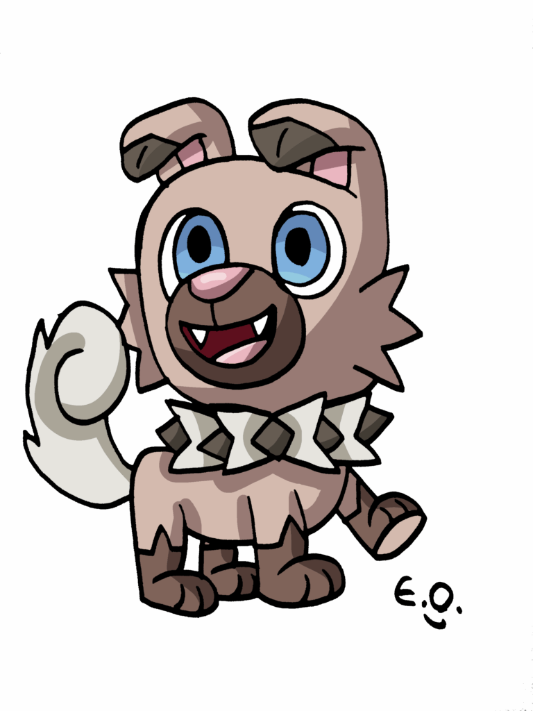 My drawing of Rockruff