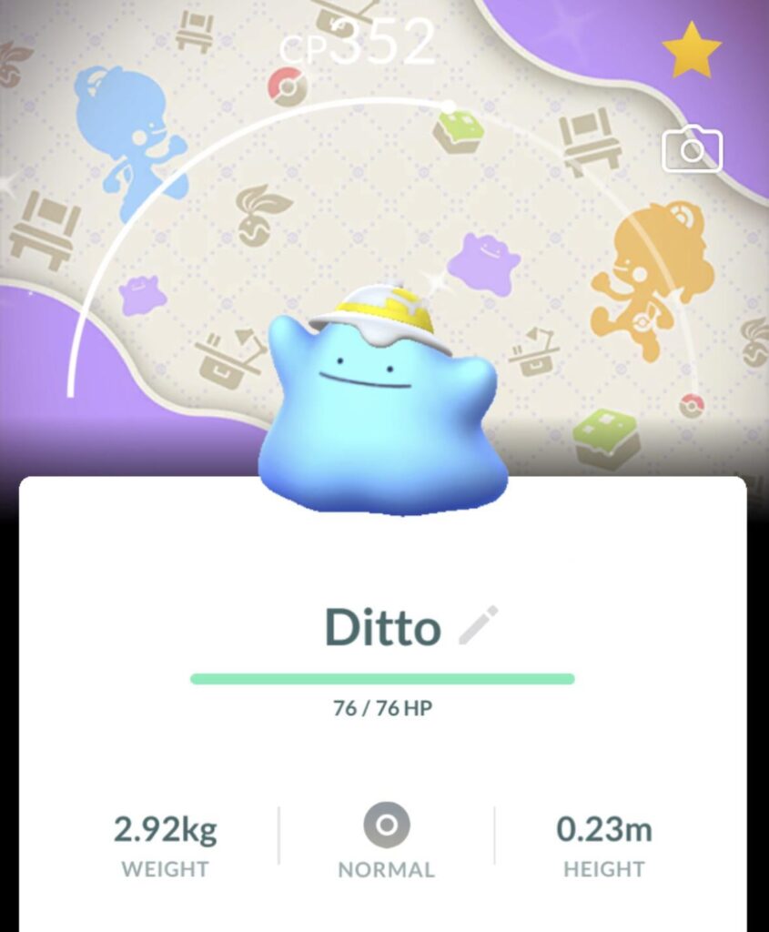 shiny ditto in an outfit ✨