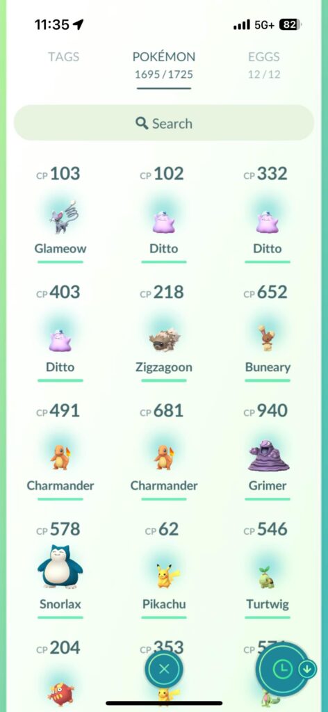 3 dittos in a row