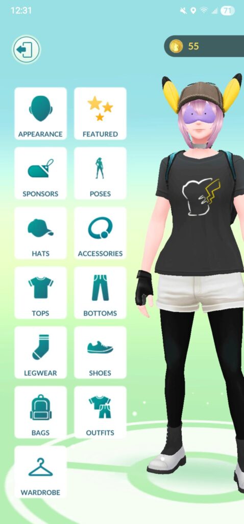 This ditto eye mask looks like a bra on my characters face