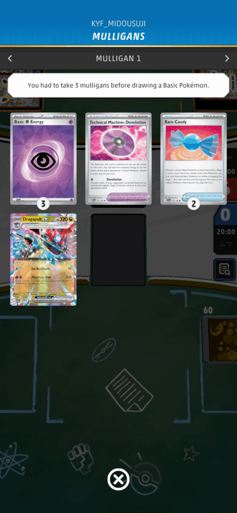 I'm having a bad day playing Pokémon TCG Live.