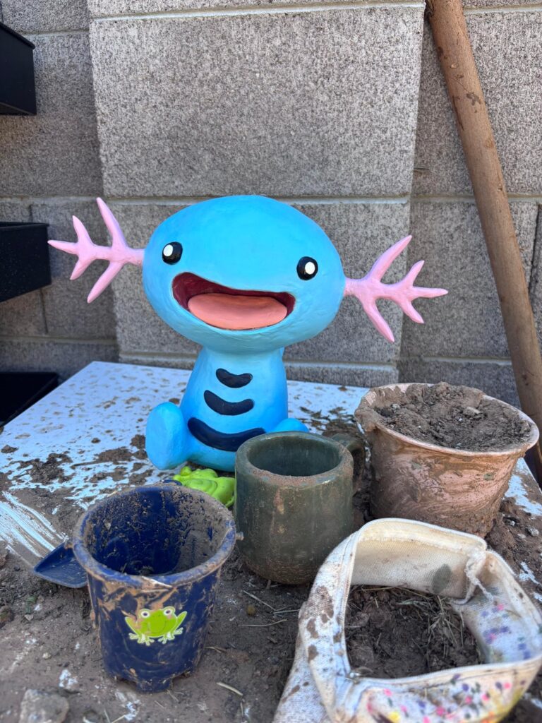 My newest Pokemon sculpture is Wooper
