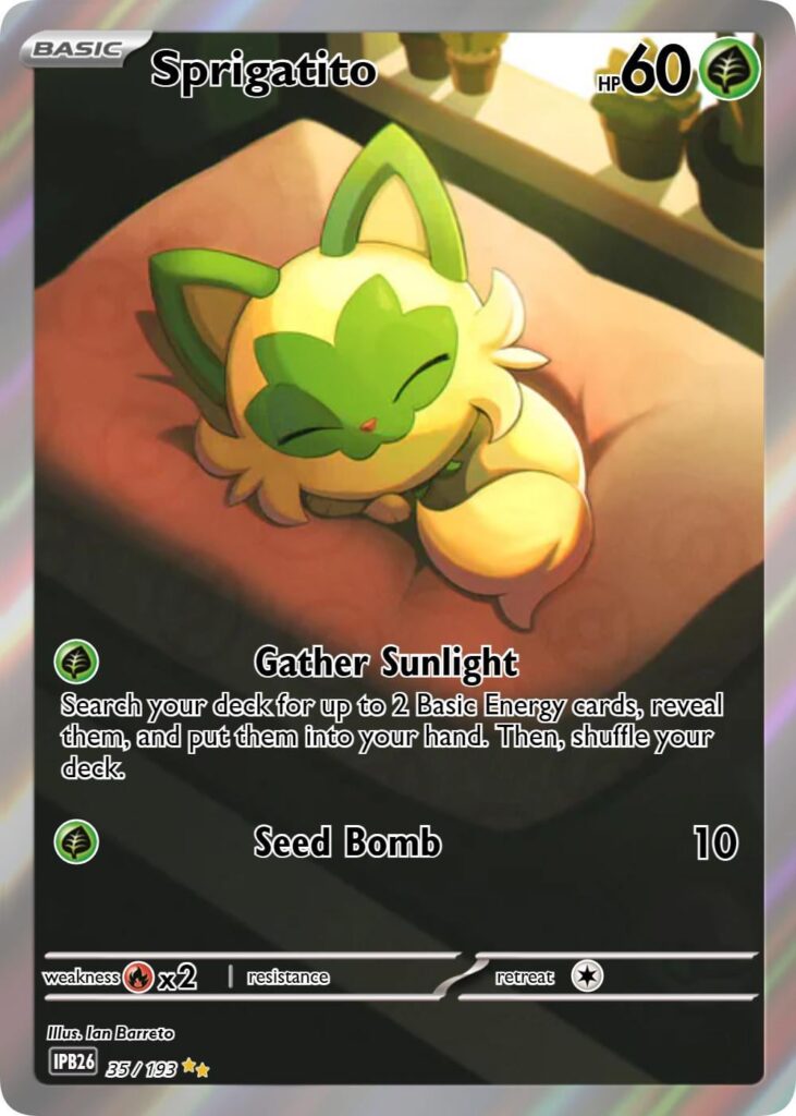 Sprigatito - fan art painting exercise