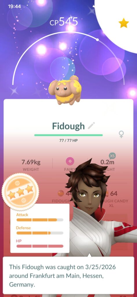 Tiny shiny Fidough.
