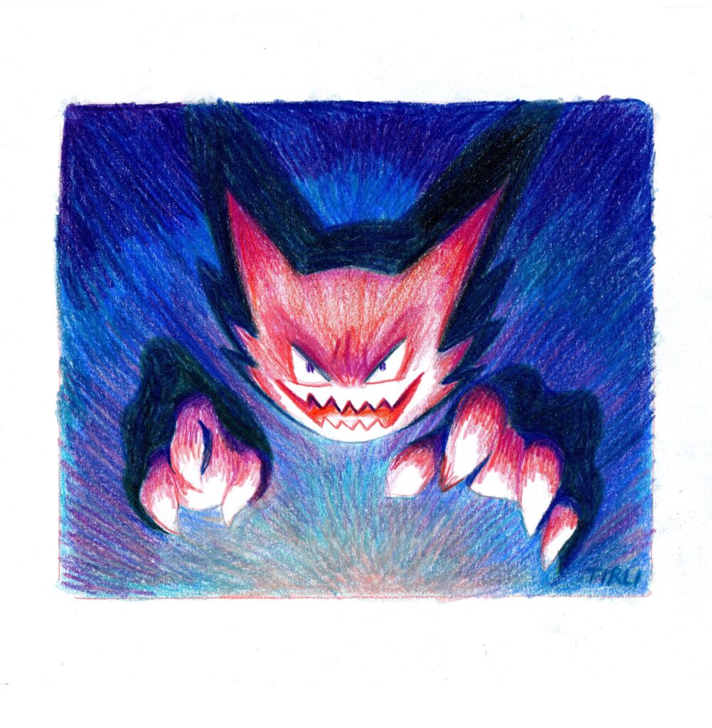 Haunter, Colroed Pencil on Paper (OC)