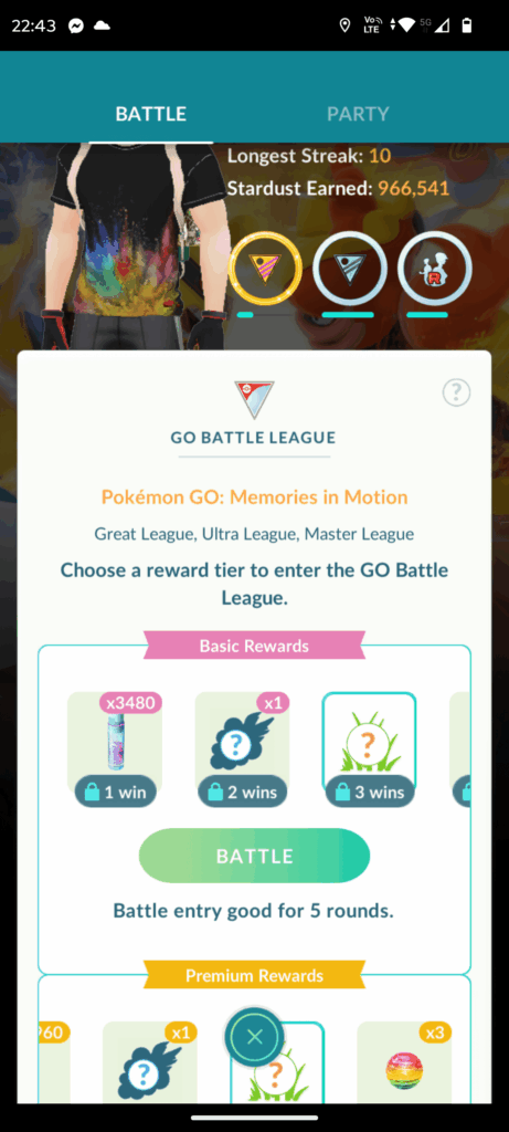 4* stardust from PvP rewards