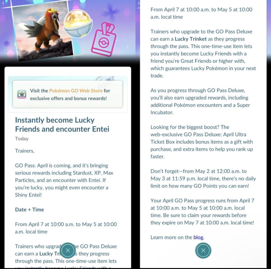 April pass Lucky Trinket!