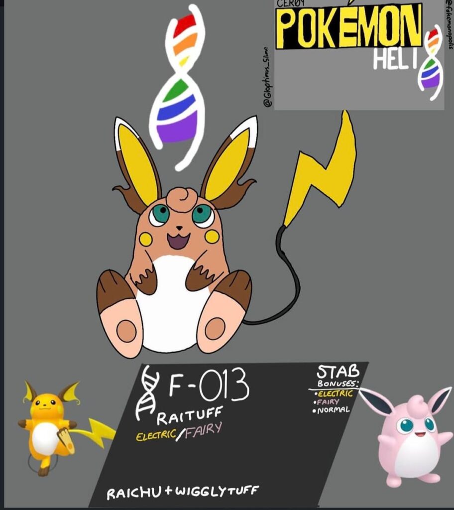 [OC] Raichu + Wigglytuff