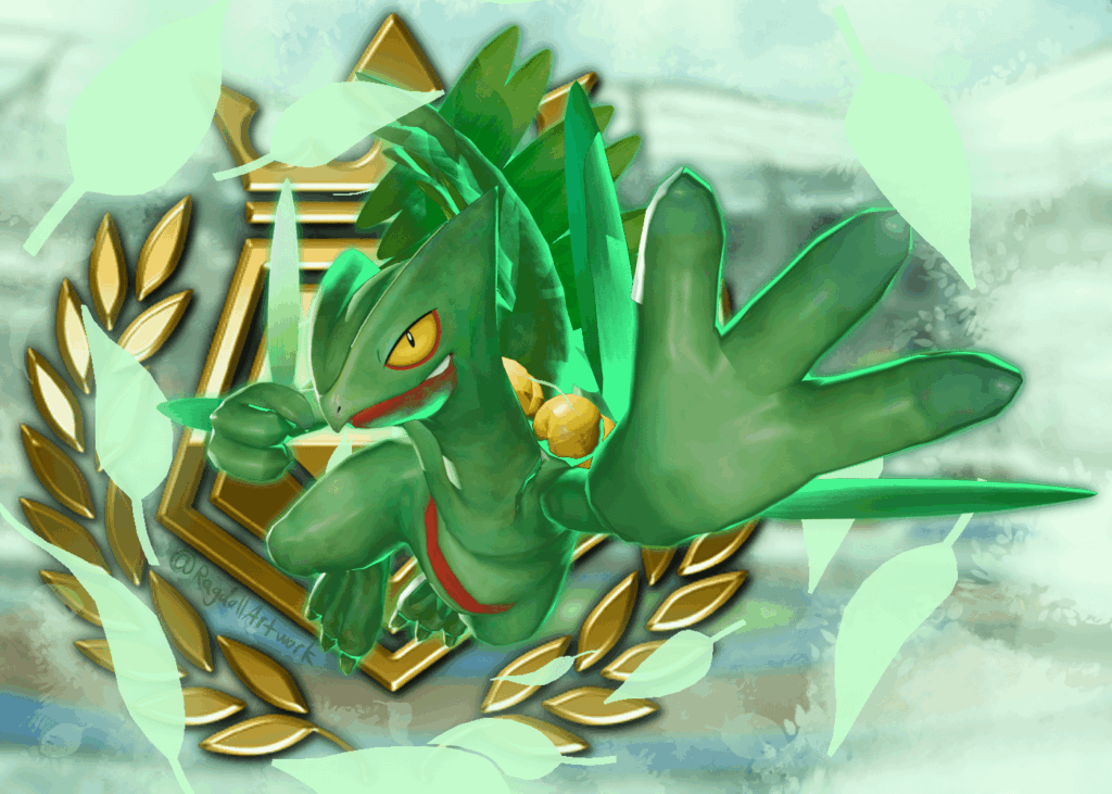 Pokken Tournament launched on Wii U 10 years ago today, so I made a 3D render of my main Sceptile to celebrate [OC]