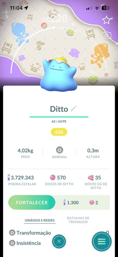 Shiny costume Ditto