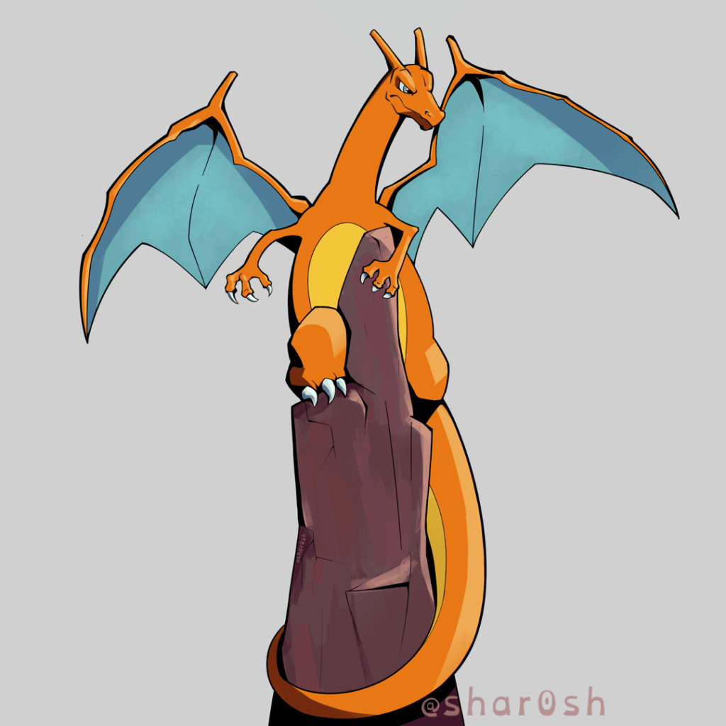 My recent drawing of a charizard