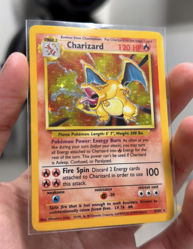 This is what a damaged charizard from TCGplayer looks like