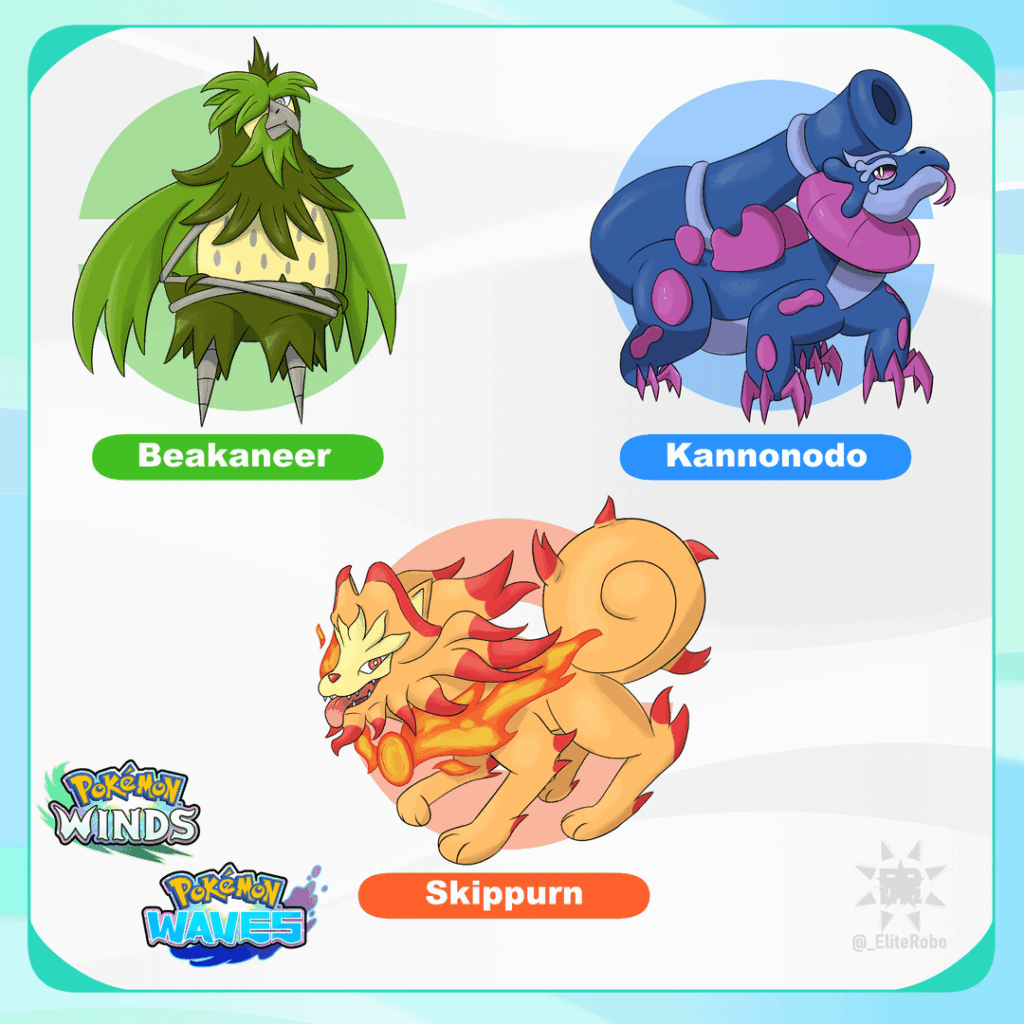 [OC] Winds and Waves Starter Evo Designs!