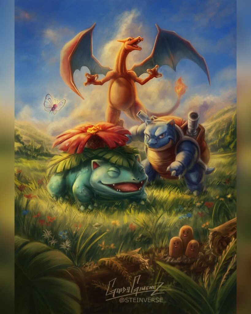 The OGs to celebrate Pokemon Day! Art by me