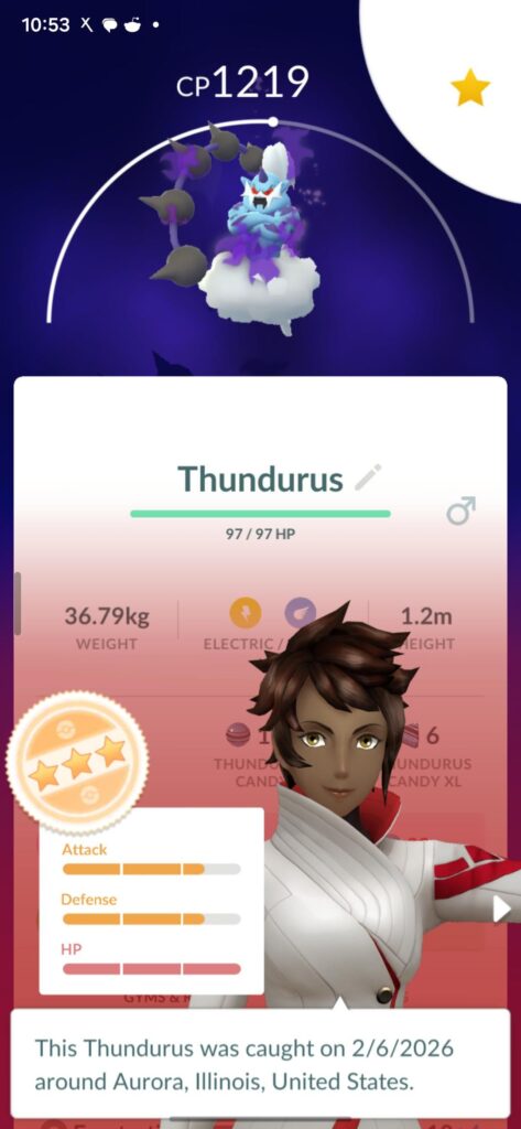 Shadow Thundurus good for ultra league?