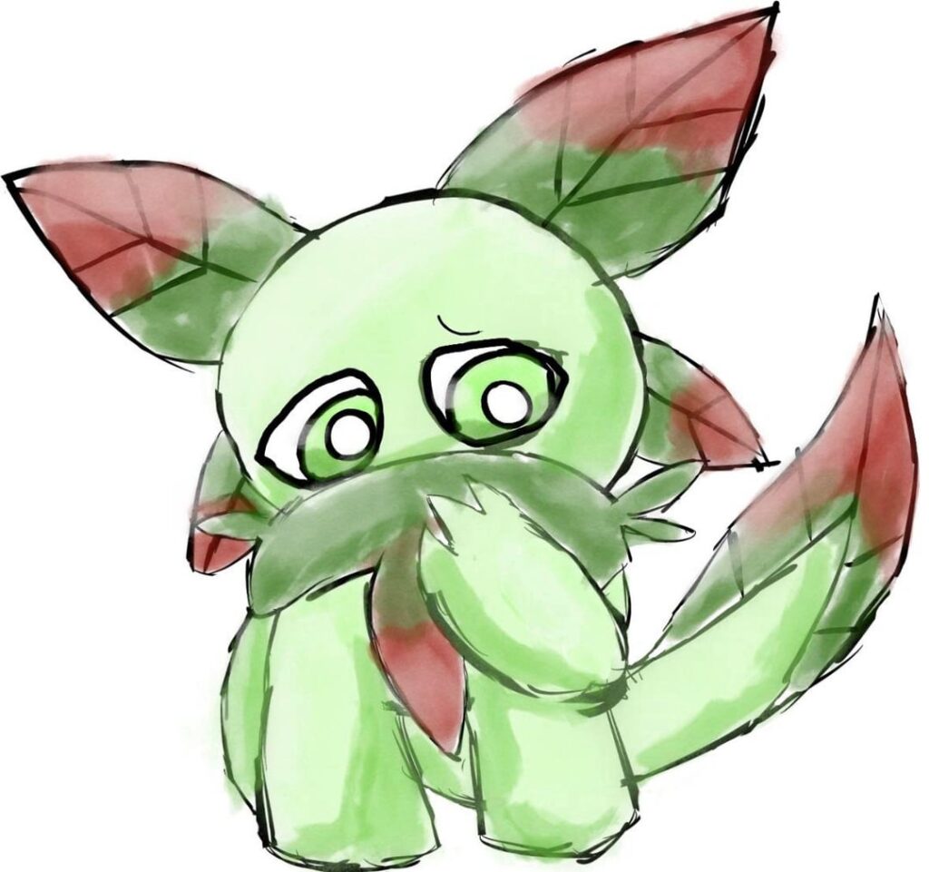 Here’s the first stage of my Grass starter! (+ concept art)