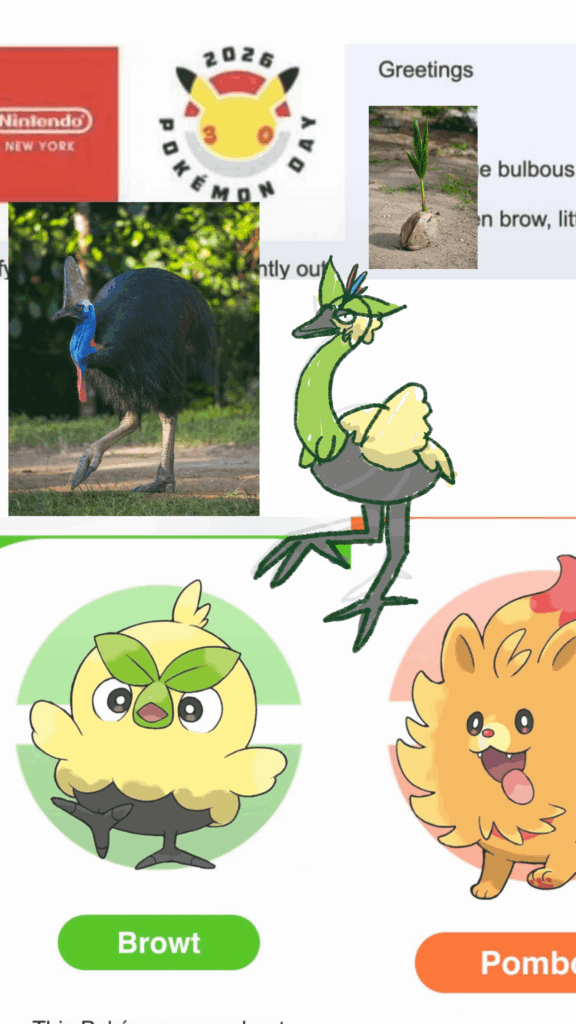 [OC] I came up with a Browt evo based on the cassowary and coconut sprouts