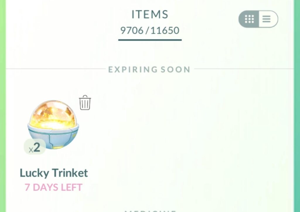 Lucky Trinkets stack