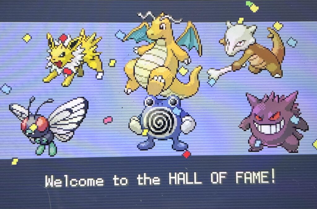 I too left out my starter for the elite four